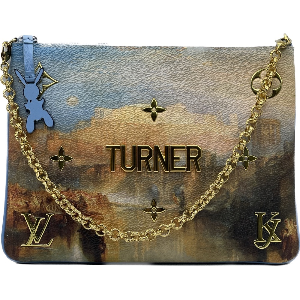 Louis Vuitton Jeff Koons Masters Turner Pochette Clutch Chain Shoulder Bag Rare - Picture 1 of 16